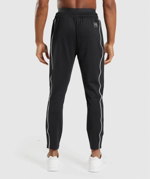 Panske Joggers Gymshark Recess Čierne Biele | NQ6523147